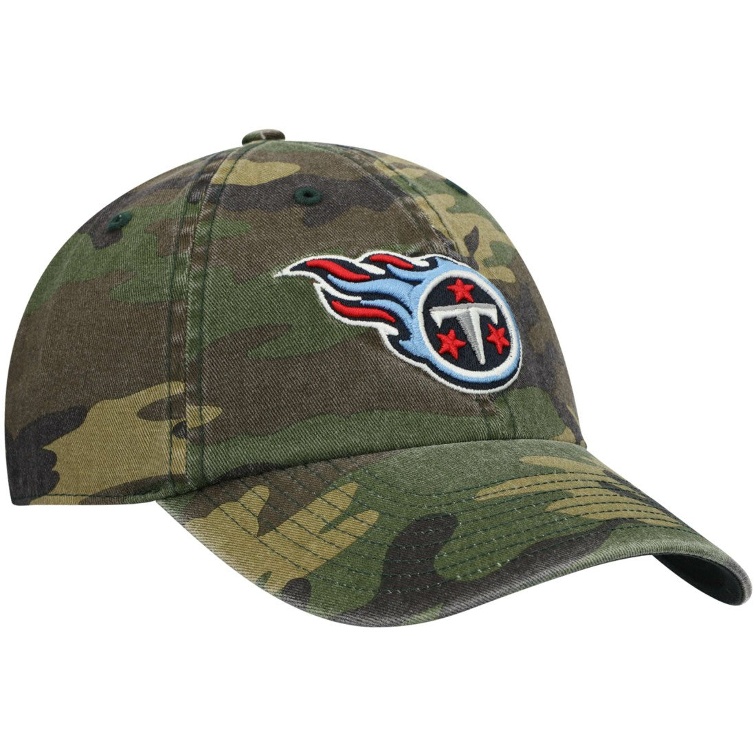 Tennessee Titans '47 Woodland Clean Up Adjustable Hat - Camo - 47 brand