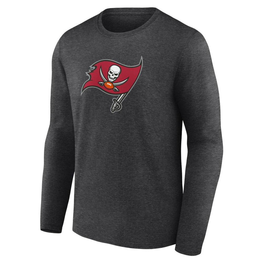 Tampa Bay Buccaneers Primary Team Logo Long Sleeve T-Shirt - Charcoal - NFL