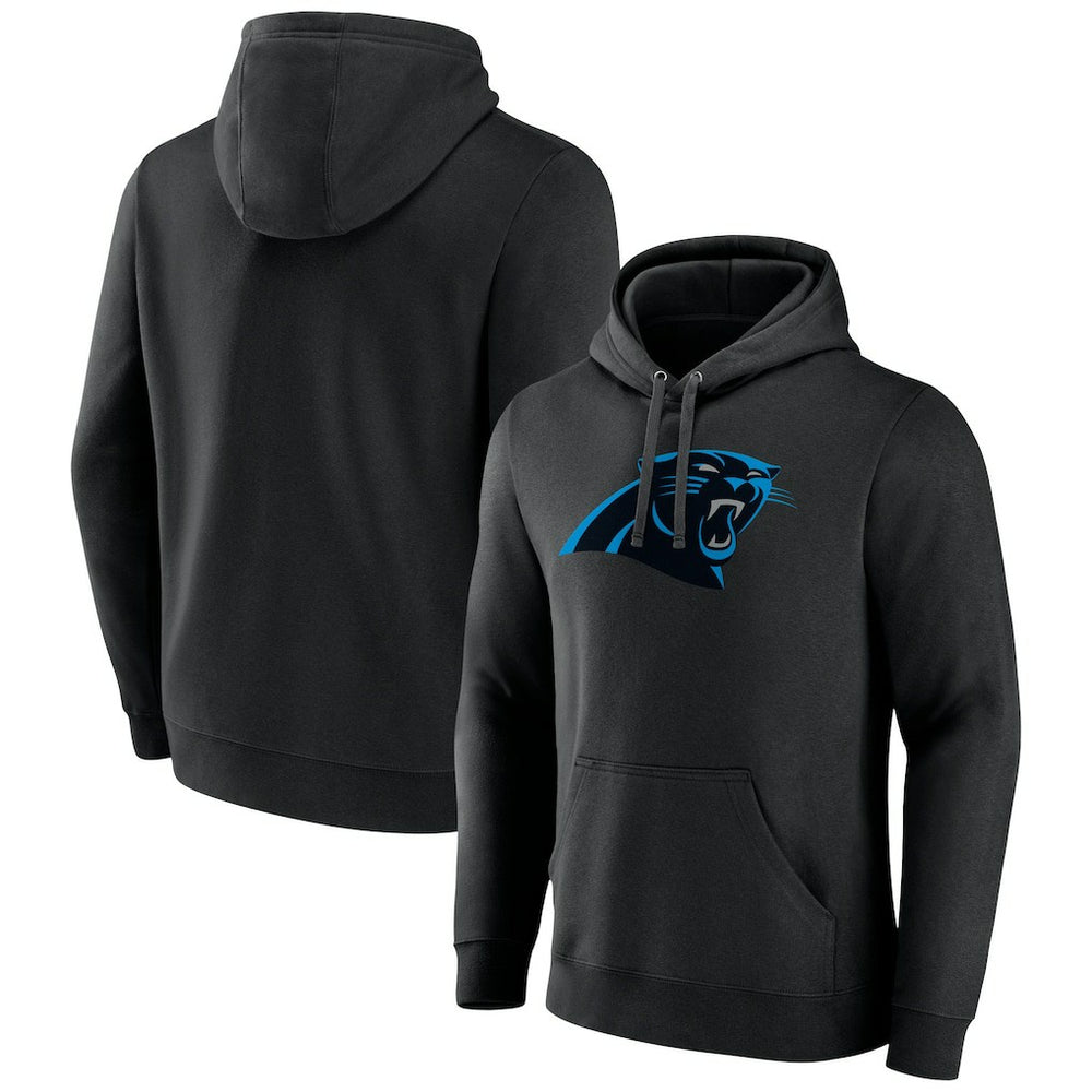 Carolina Panthers Primary Logo Fitted Pullover Hoodie - Black - NFL