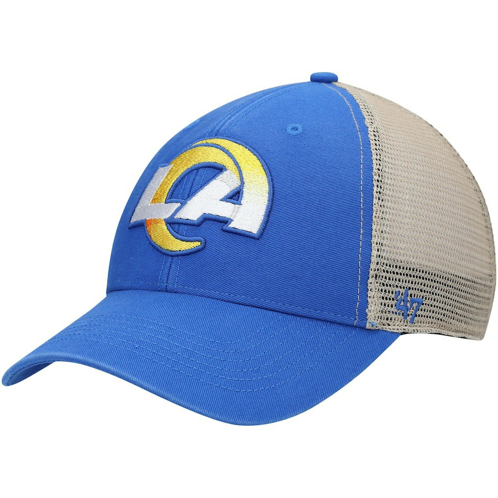 Los Angeles Rams '47 Flagship Logo MVP Snapback Hat - Royal/Natural - 47 brand