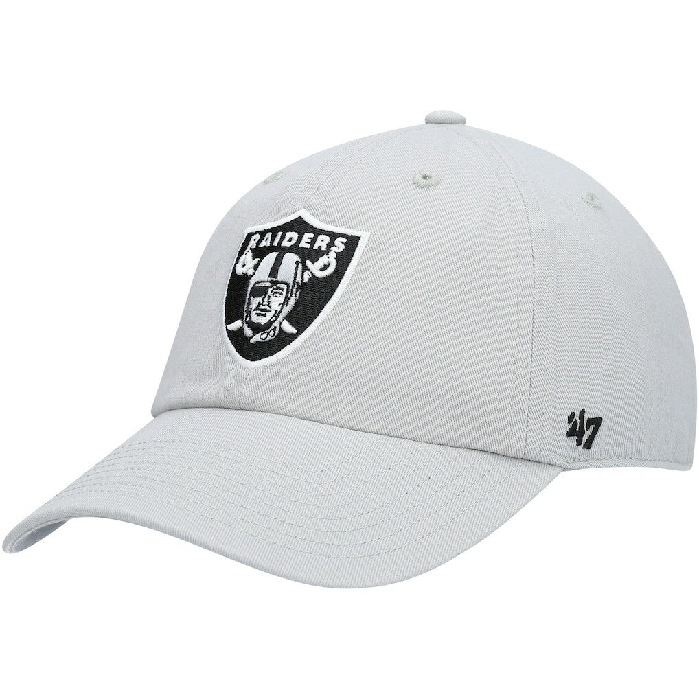 Las Vegas Raiders '47 Secondary Clean Up Adjustable Hat - Gray - 47 brand