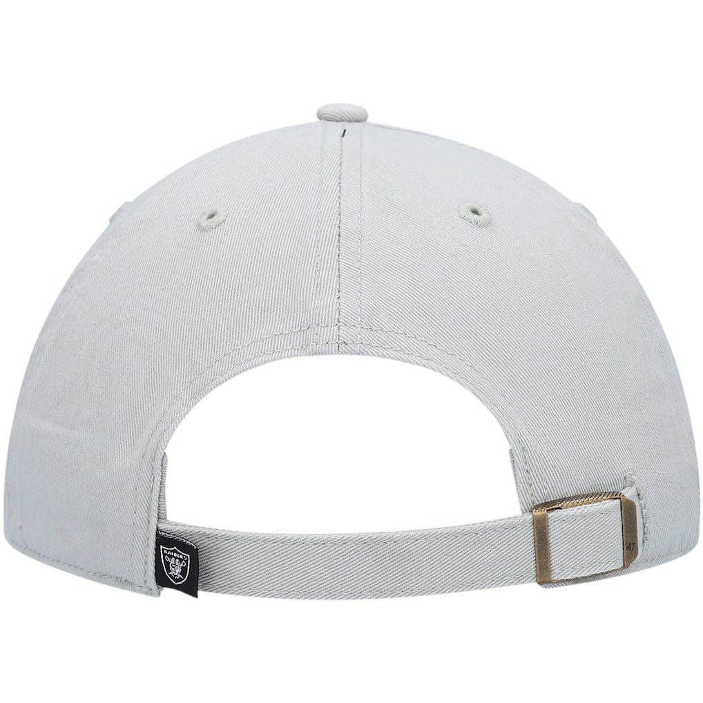 Las Vegas Raiders '47 Secondary Clean Up Adjustable Hat - Gray - 47 brand