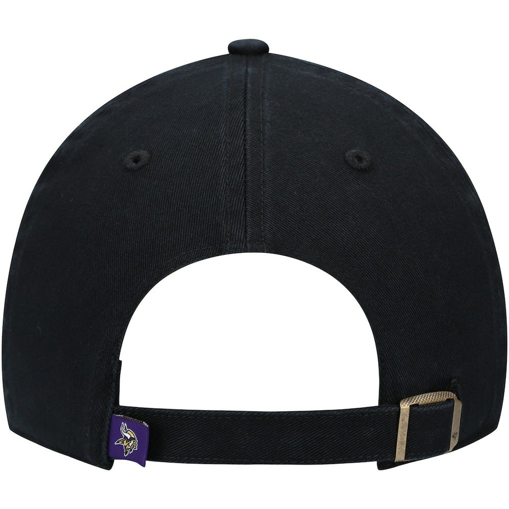 Minnesota Vikings '47 Secondary Clean Up Adjustable Hat - Black - 47 brand