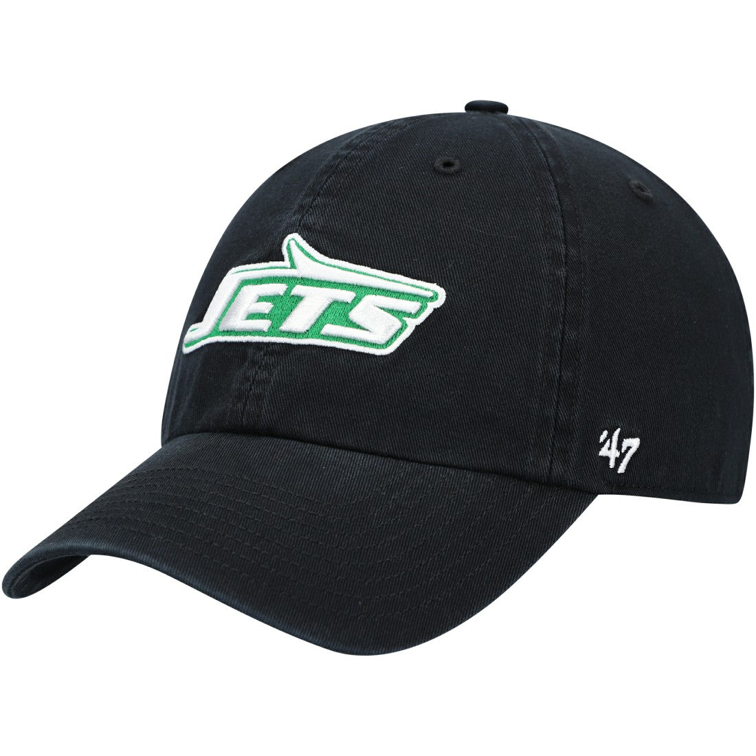 New York Jets '47 Clean Up Adjustable Hat - Black - 47 brand