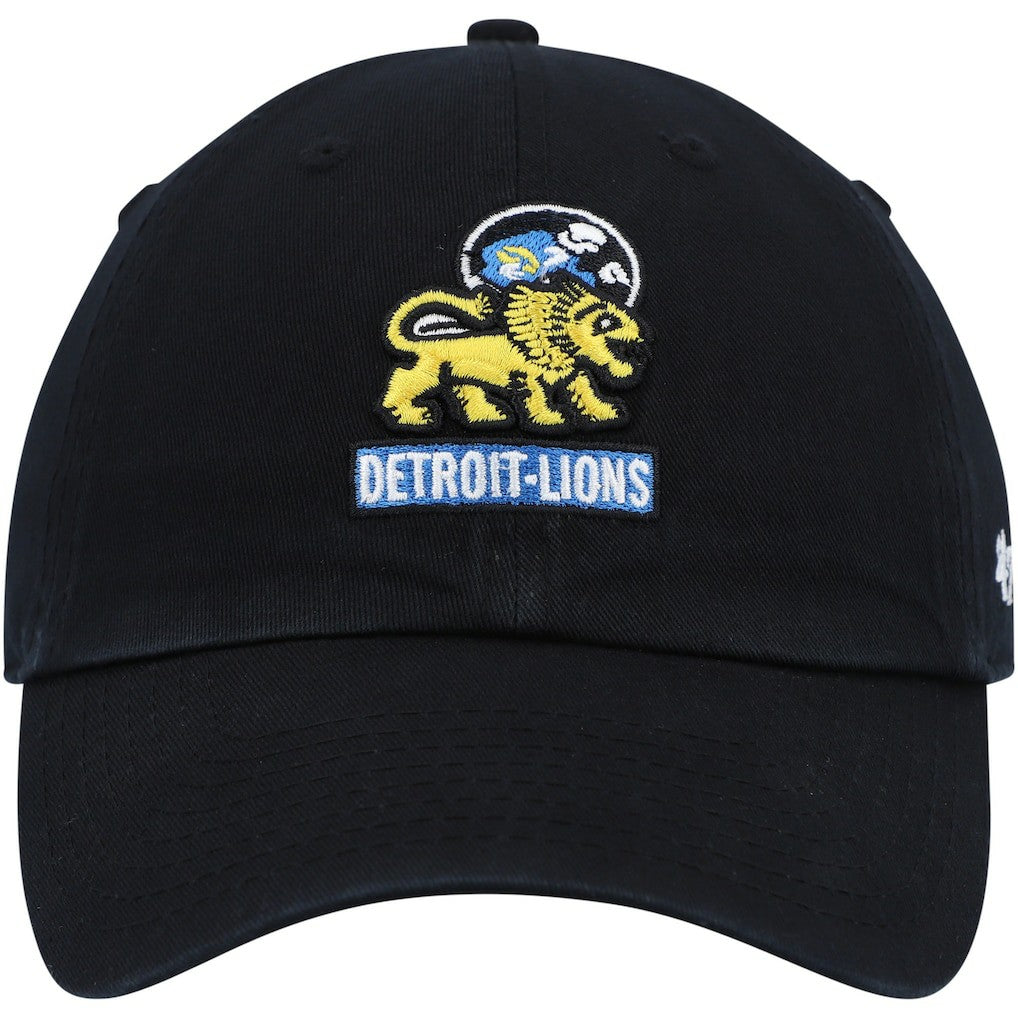 Detroit Lions '47 Clean Up Adjustable Hat - Black - 47 brand
