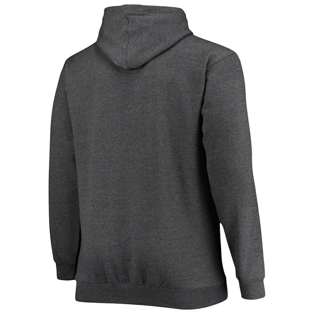 New Orleans Saints Big & Tall Practice Pullover Hoodie - Heathered Charcoal - Fanatics