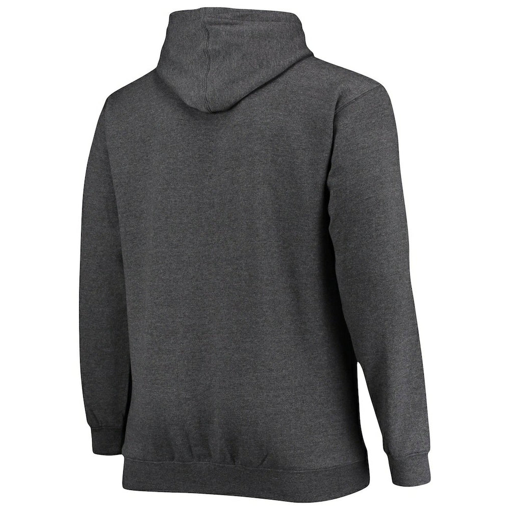 New Orleans Saints Big & Tall Practice Pullover Hoodie - Heathered Charcoal - Fanatics