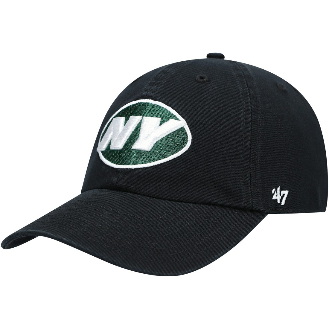 New York Jets '47 Clean Up Alternate Adjustable Hat - Black - 47 brand