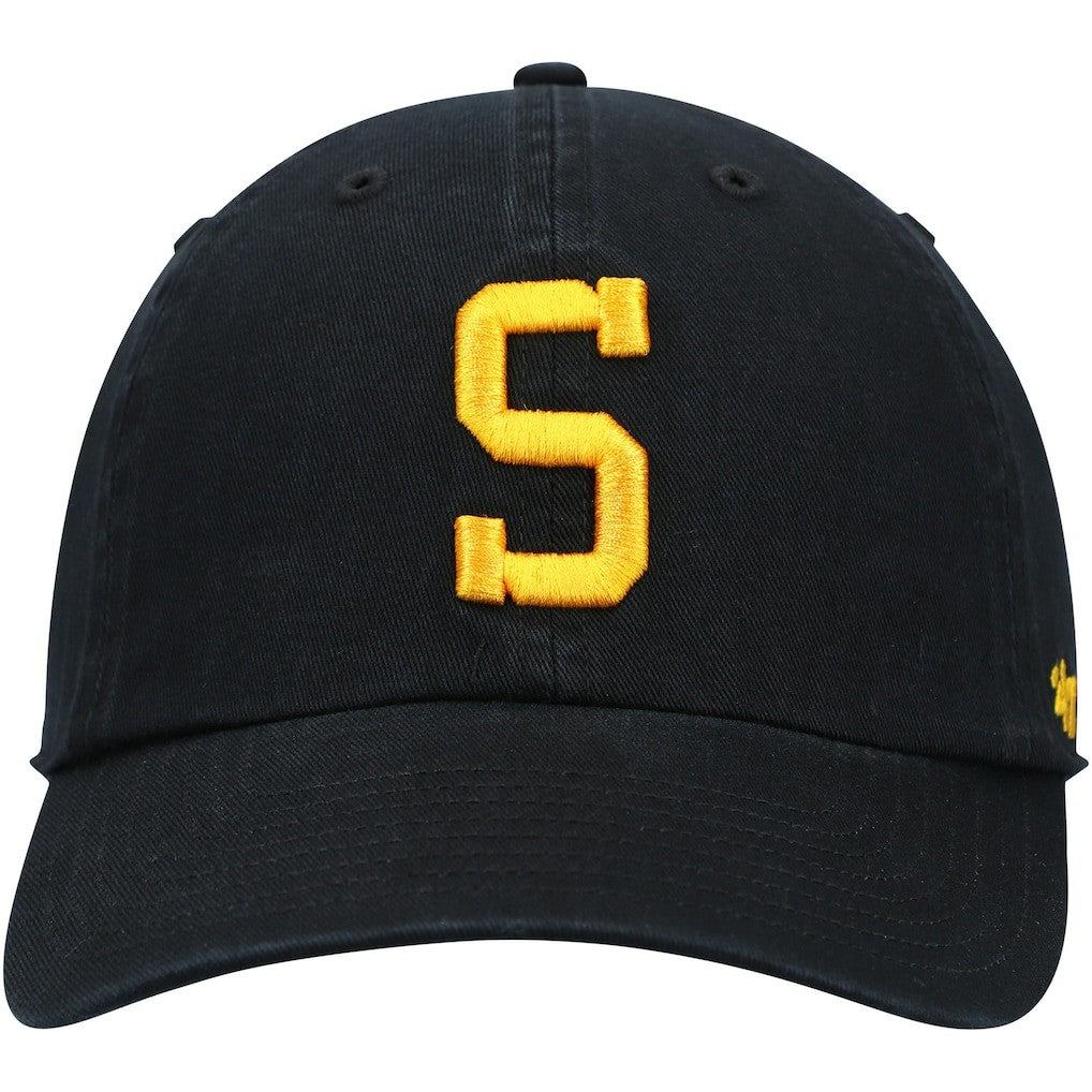 Pittsburgh Steelers '47 Clean Up Alternate Adjustable Hat - Black - 47 brand