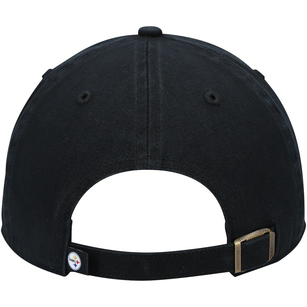 Pittsburgh Steelers '47 Clean Up Alternate Adjustable Hat - Black - 47 brand