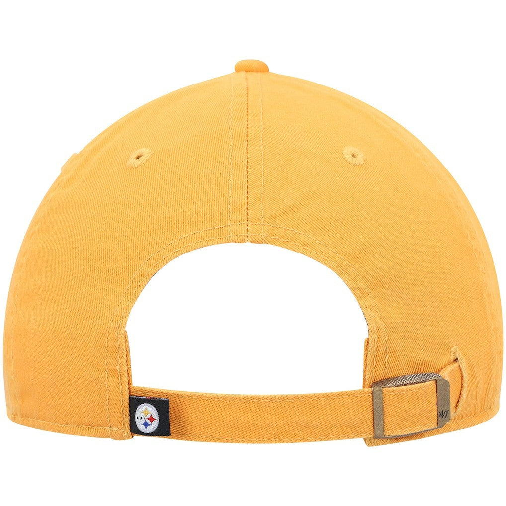 Pittsburgh Steelers '47 Clean Up Alternate Adjustable Hat - Gold - 47 brand