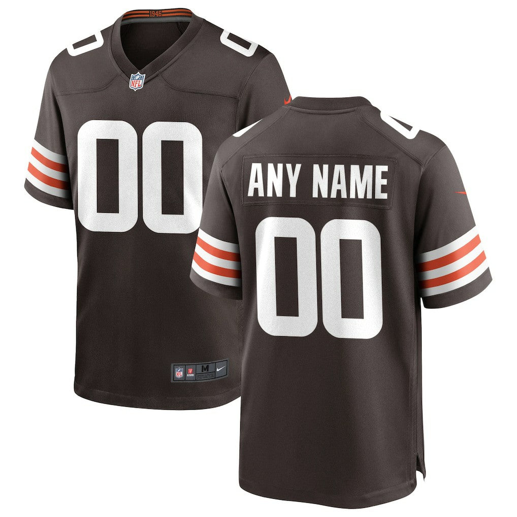 Cleveland Browns Custom Game Jersey - Brown - Nike