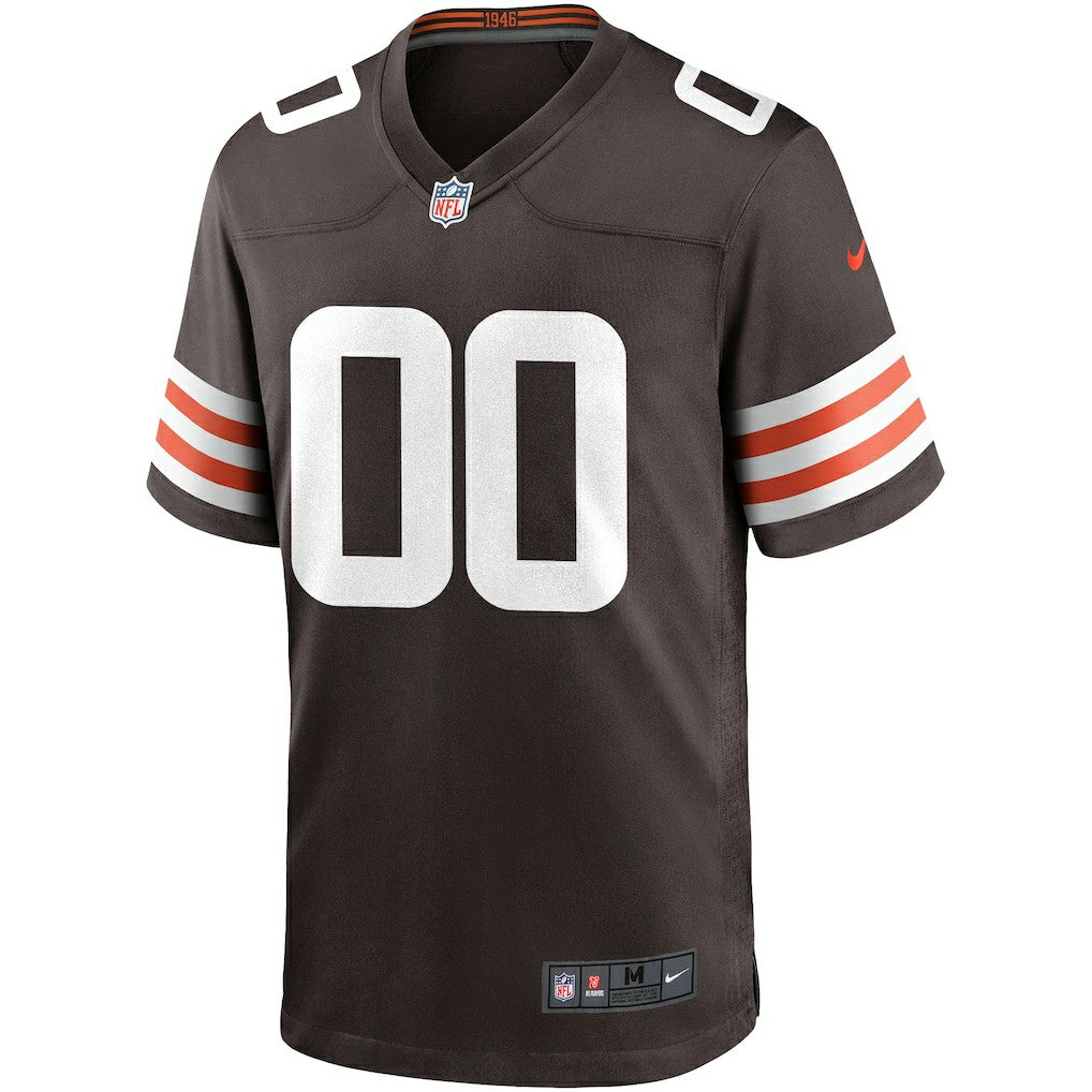Cleveland Browns Custom Game Jersey - Brown - Nike