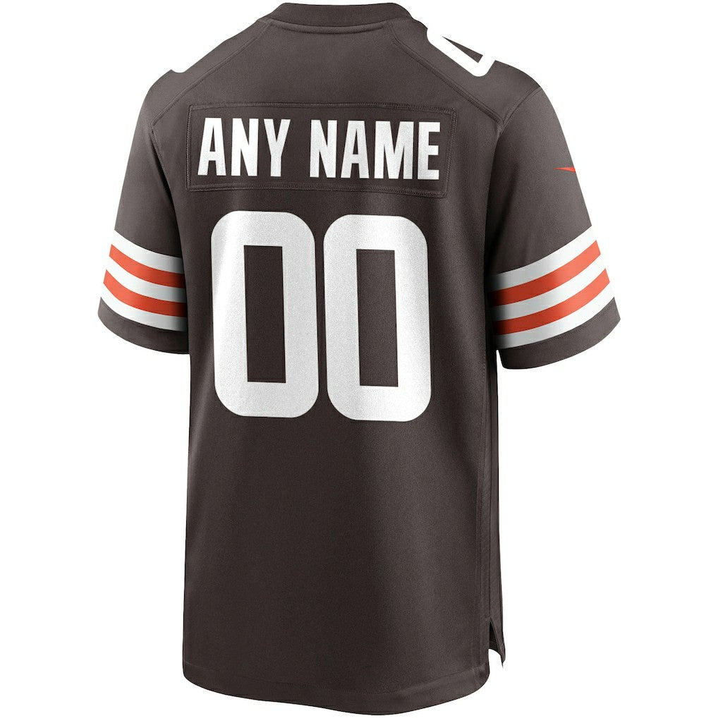 Cleveland Browns Custom Game Jersey - Brown - Nike
