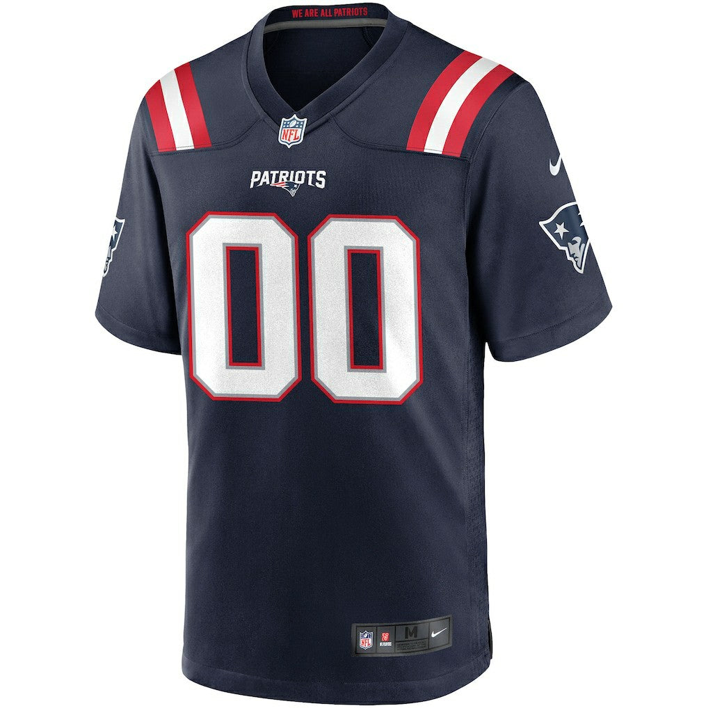 New England Patriots Custom Game Jersey - Navy - Nike