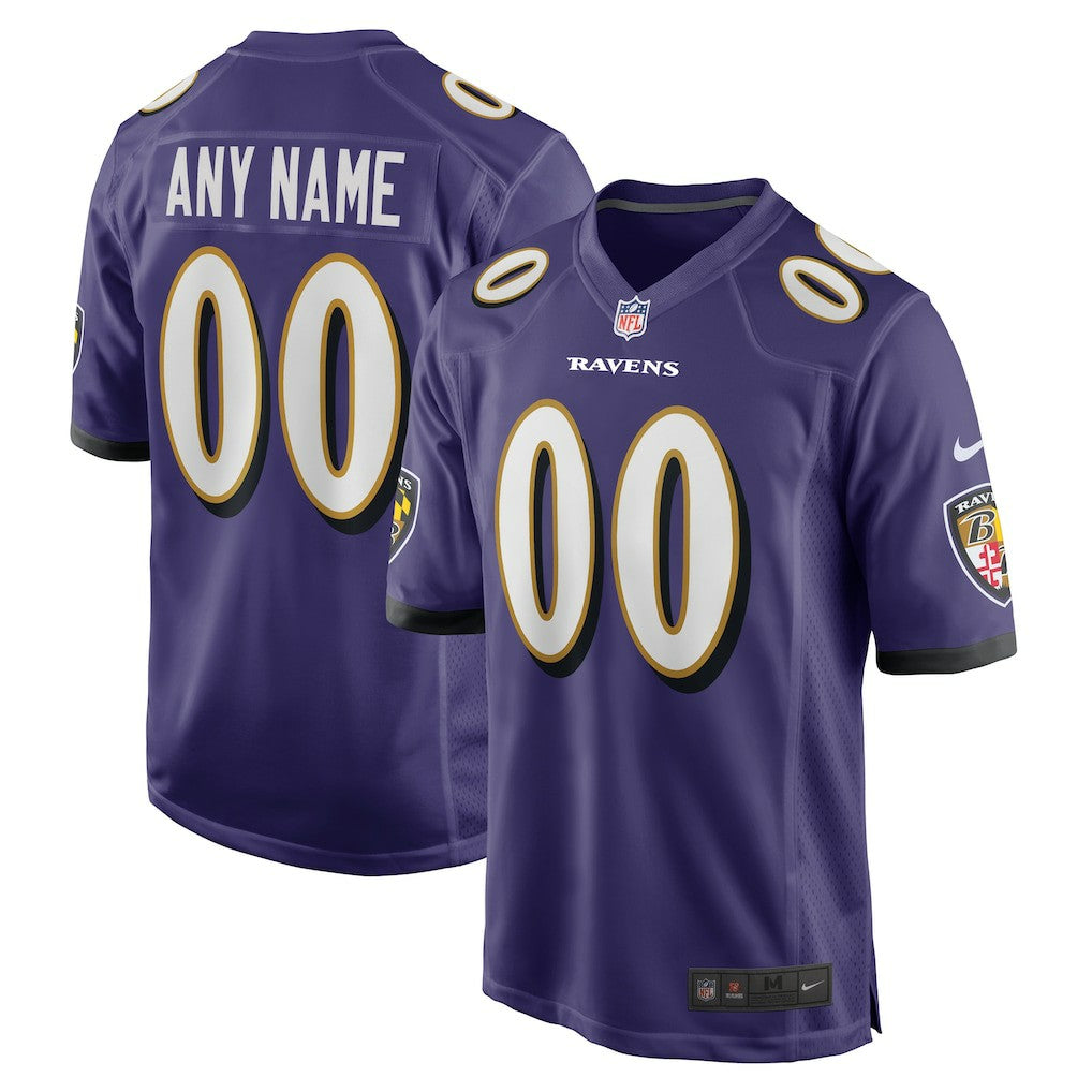 Baltimore Ravens Custom Game Jersey - Purple - Nike