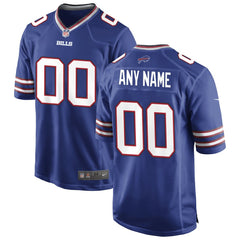 Buffalo Bills Custom Game Jersey - Royal - Nike