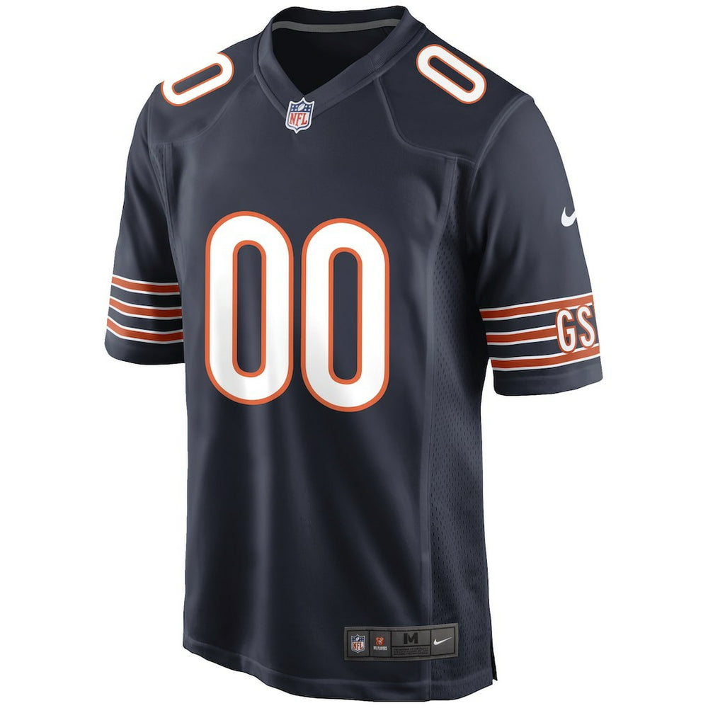 Chicago Bears Custom Game Jersey - Navy - Nike