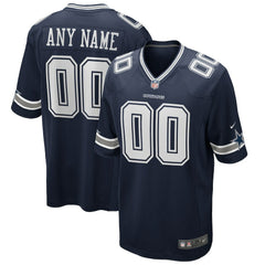 Dallas Cowboys Custom Game Jersey - Navy - Nike