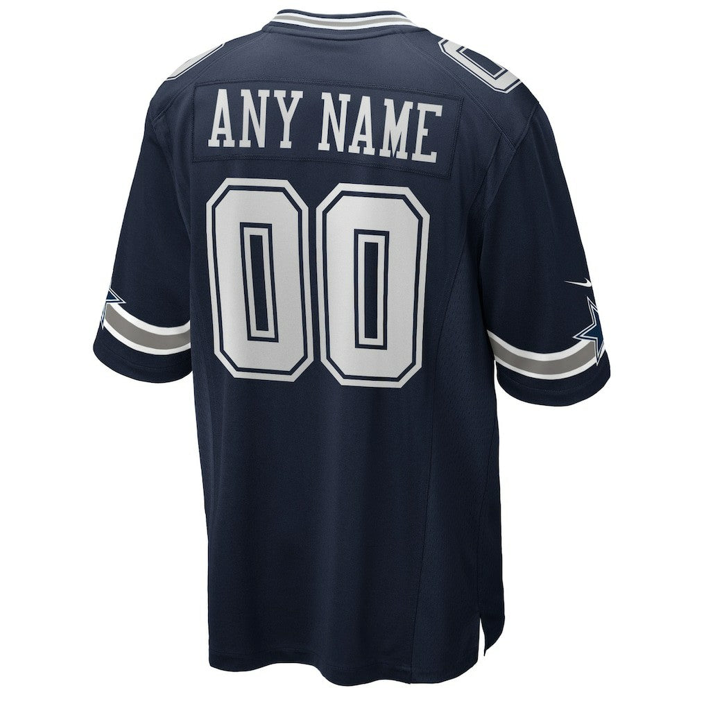 Dallas Cowboys Custom Game Jersey - Navy - Nike