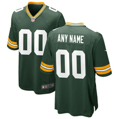Green Bay Packers Custom Game Jersey - Green - Nike