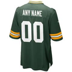 Green Bay Packers Custom Game Jersey - Green - Nike