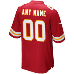 Kansas City Chiefs Custom Game Jersey - Red - Nike