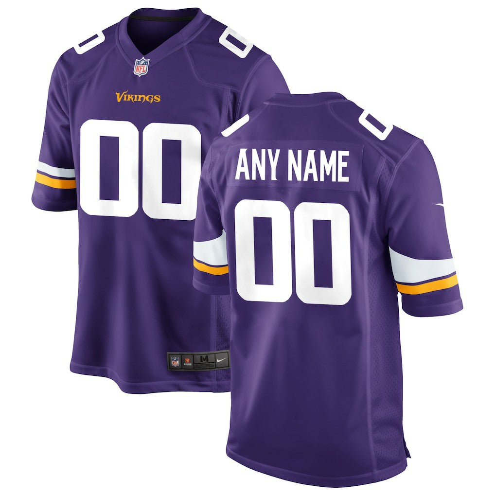 Minnesota Vikings Custom Game Jersey - Purple - Nike