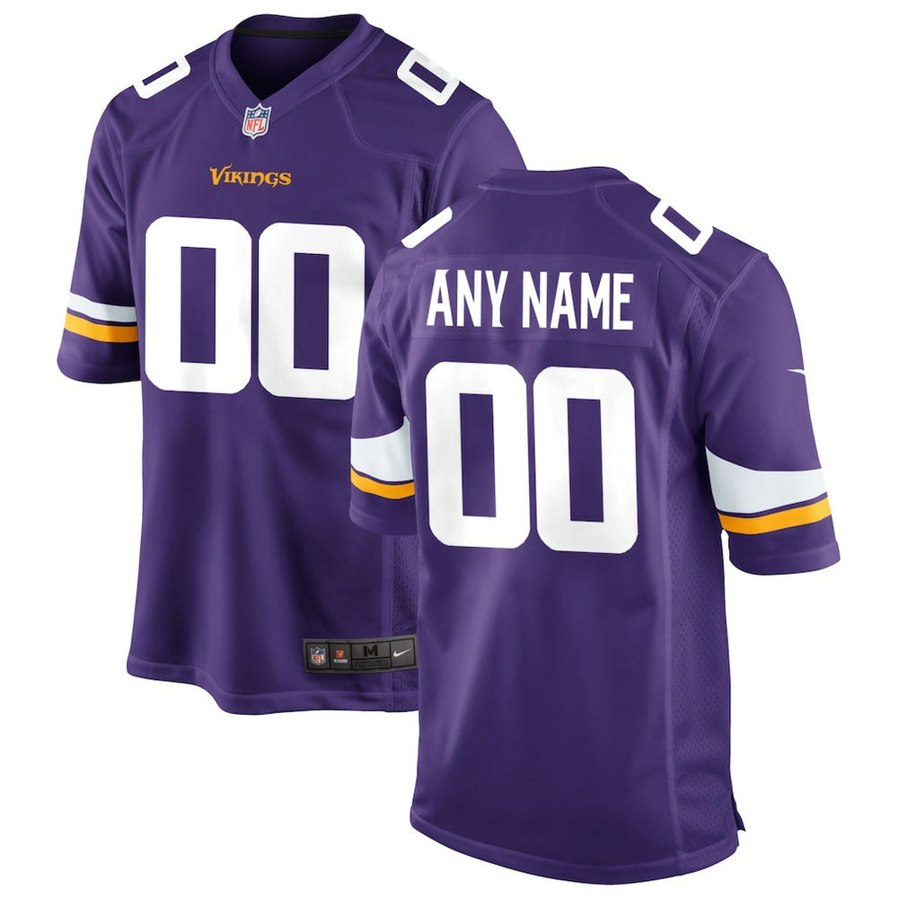 Minnesota Vikings Custom Game Jersey - Purple - Nike