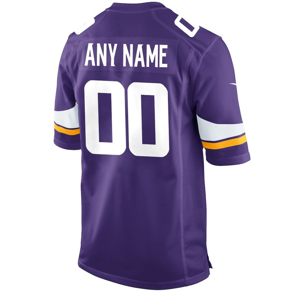 Minnesota Vikings Custom Game Jersey - Purple - Nike