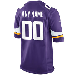 Minnesota Vikings Custom Game Jersey - Purple - Nike