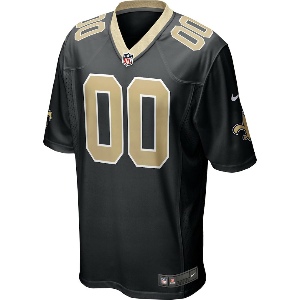 New Orleans Saints Custom Game Jersey - Black - Nike