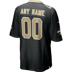 New Orleans Saints Custom Game Jersey - Black - Nike