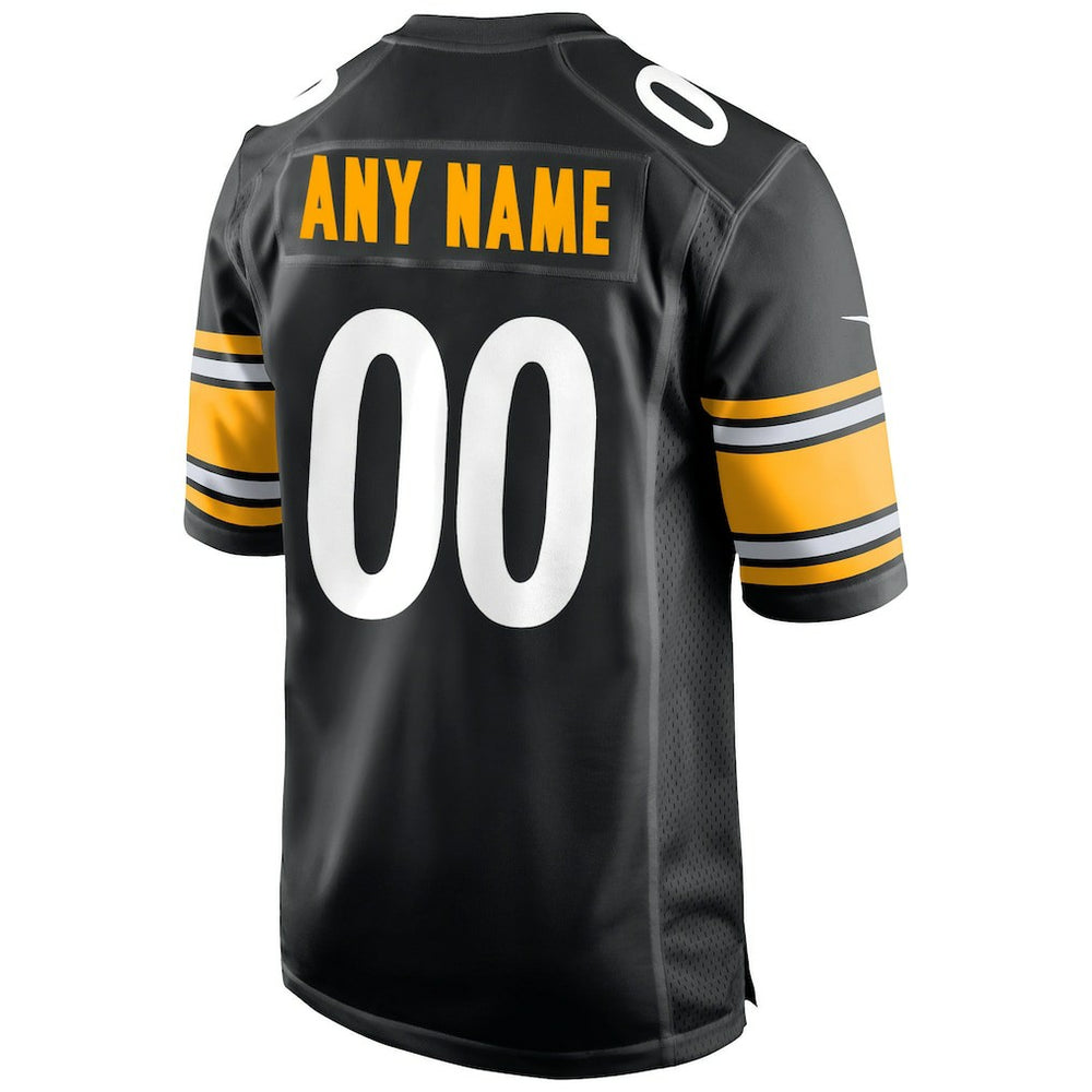Pittsburgh Steelers Custom Game Jersey - Black - Nike
