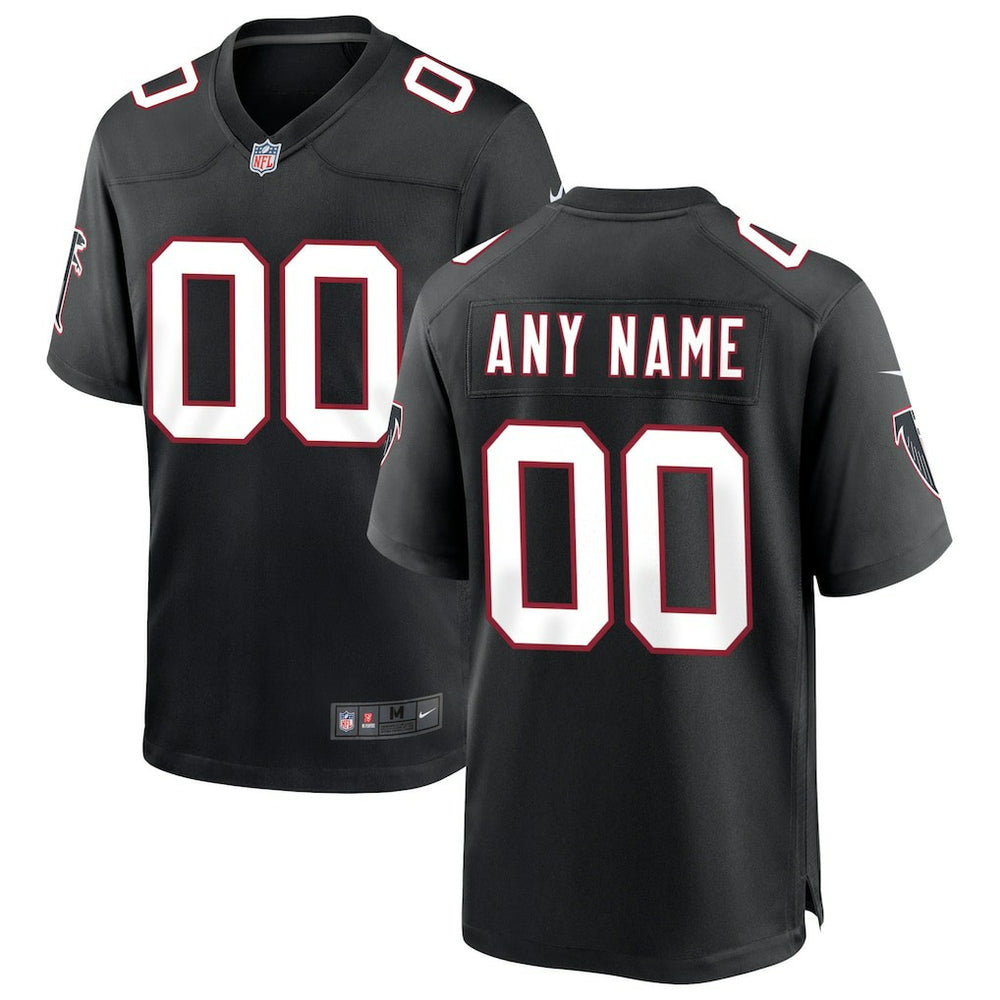 Atlanta Falcons Throwback Custom Game Jersey - Black - Nike