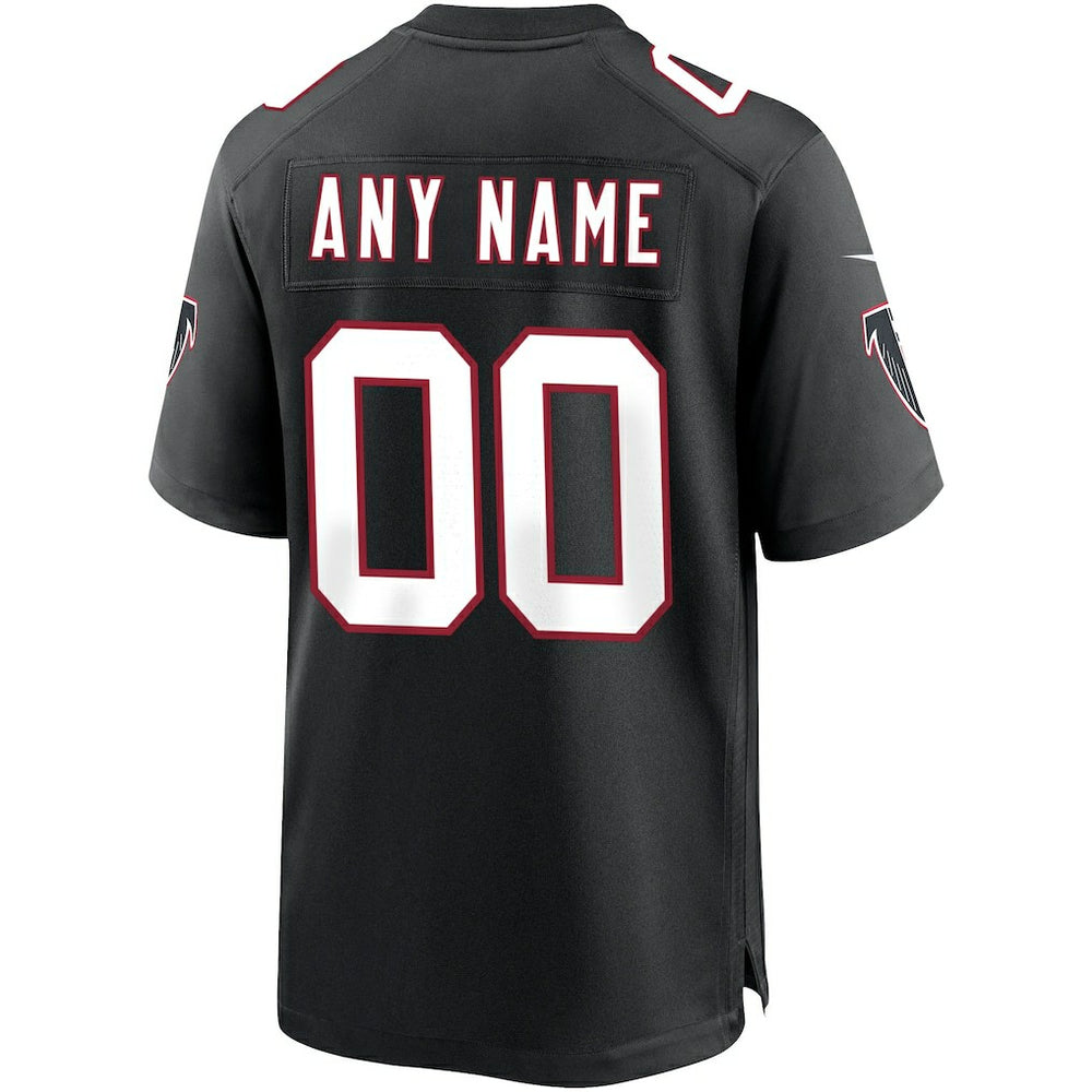 Atlanta Falcons Throwback Custom Game Jersey - Black - Nike