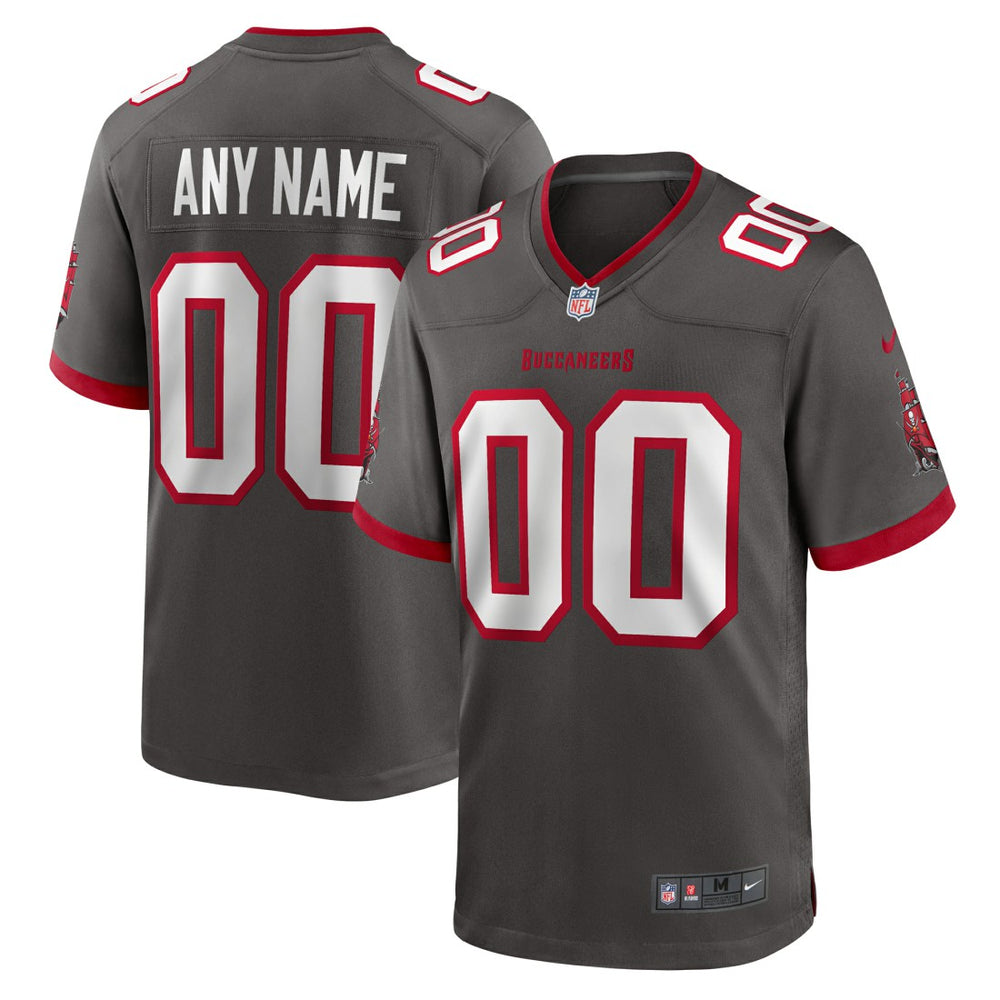Tampa Bay Buccaneers Alternate Custom Game Jersey - Pewter - Nike