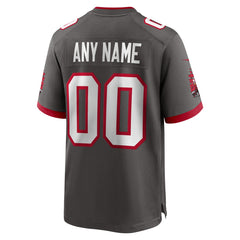 Tampa Bay Buccaneers Alternate Custom Game Jersey - Pewter - Nike