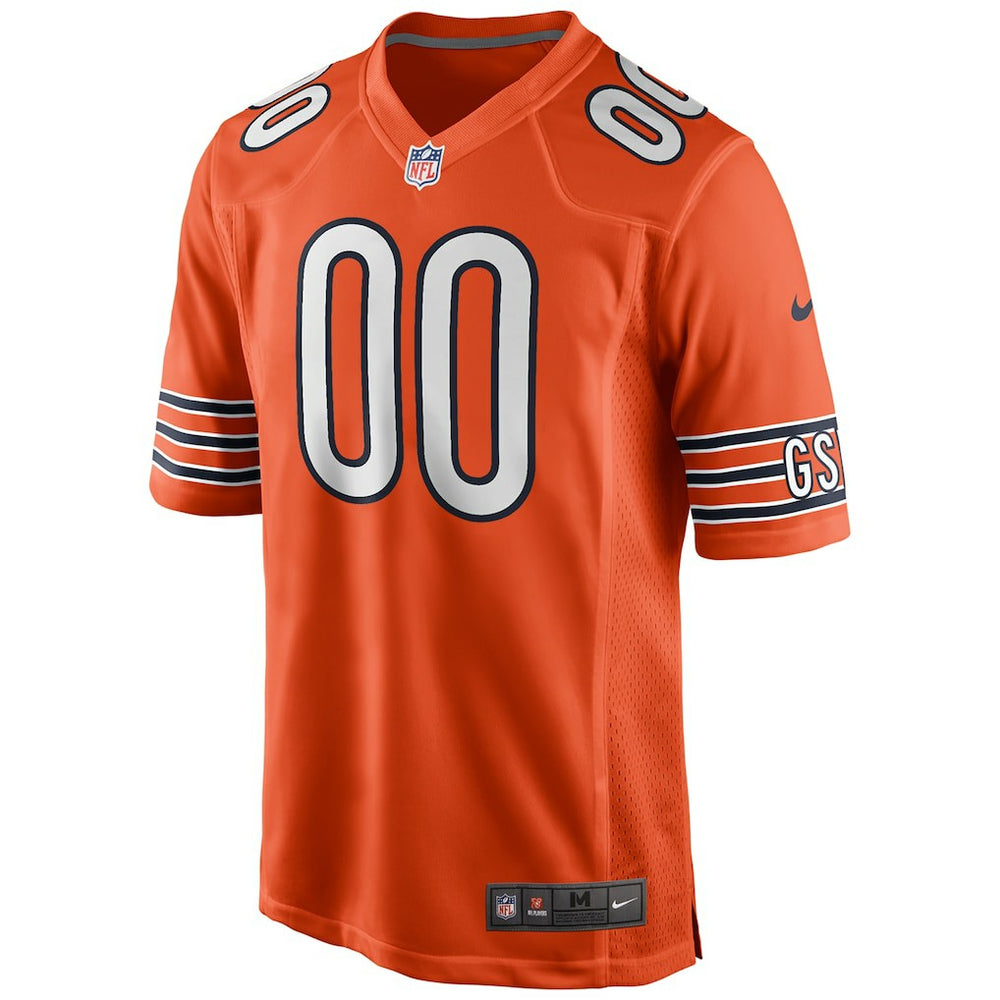 Chicago Bears Alternate Custom Game Jersey - Orange - Nike