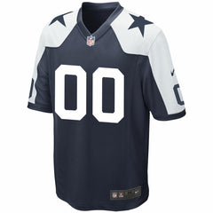 Dallas Cowboys Alternate Custom Game Jersey - Navy - Nike