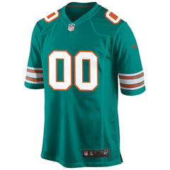 Miami Dolphins Alternate Custom Game Jersey - Aqua - Nike