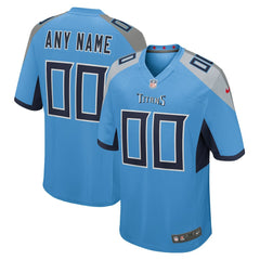 Tennessee Titans Alternate Custom Game Jersey - Light Blue - Nike