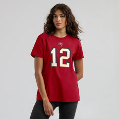 Tom Brady Tampa Bay Buccaneers Women's Name & Number T-Shirt - Red - Nike