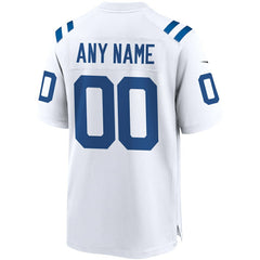 Indianapolis Colts Custom Game Jersey - White - Nike