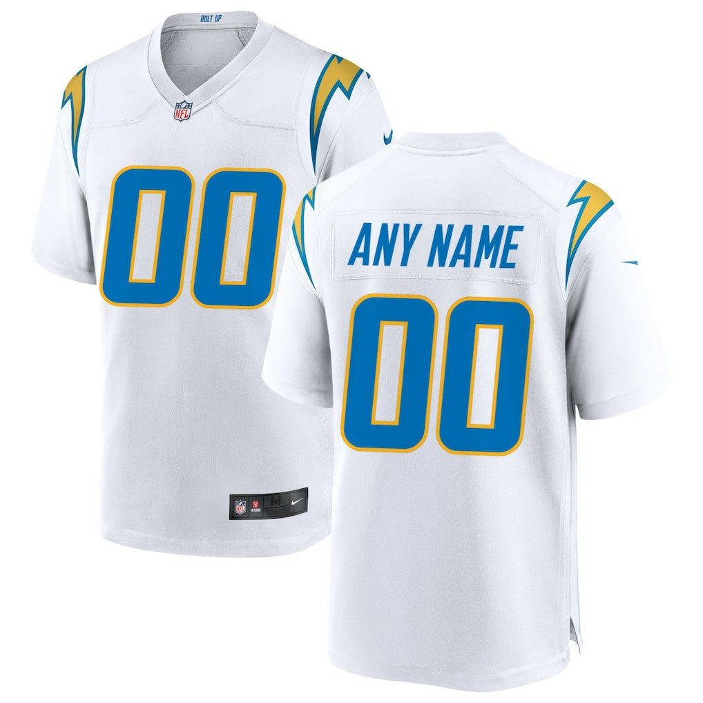 Los Angeles Chargers Custom Game Jersey - White - Nike
