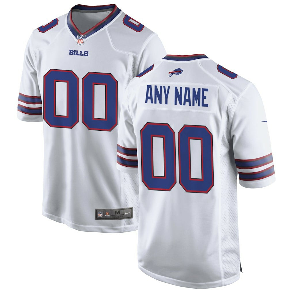 Buffalo Bills Custom Game Jersey - White - Nike