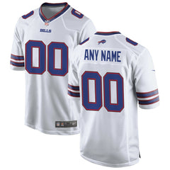 Buffalo Bills Custom Game Jersey - White - Nike