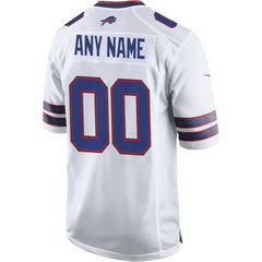 Buffalo Bills Custom Game Jersey - White - Nike