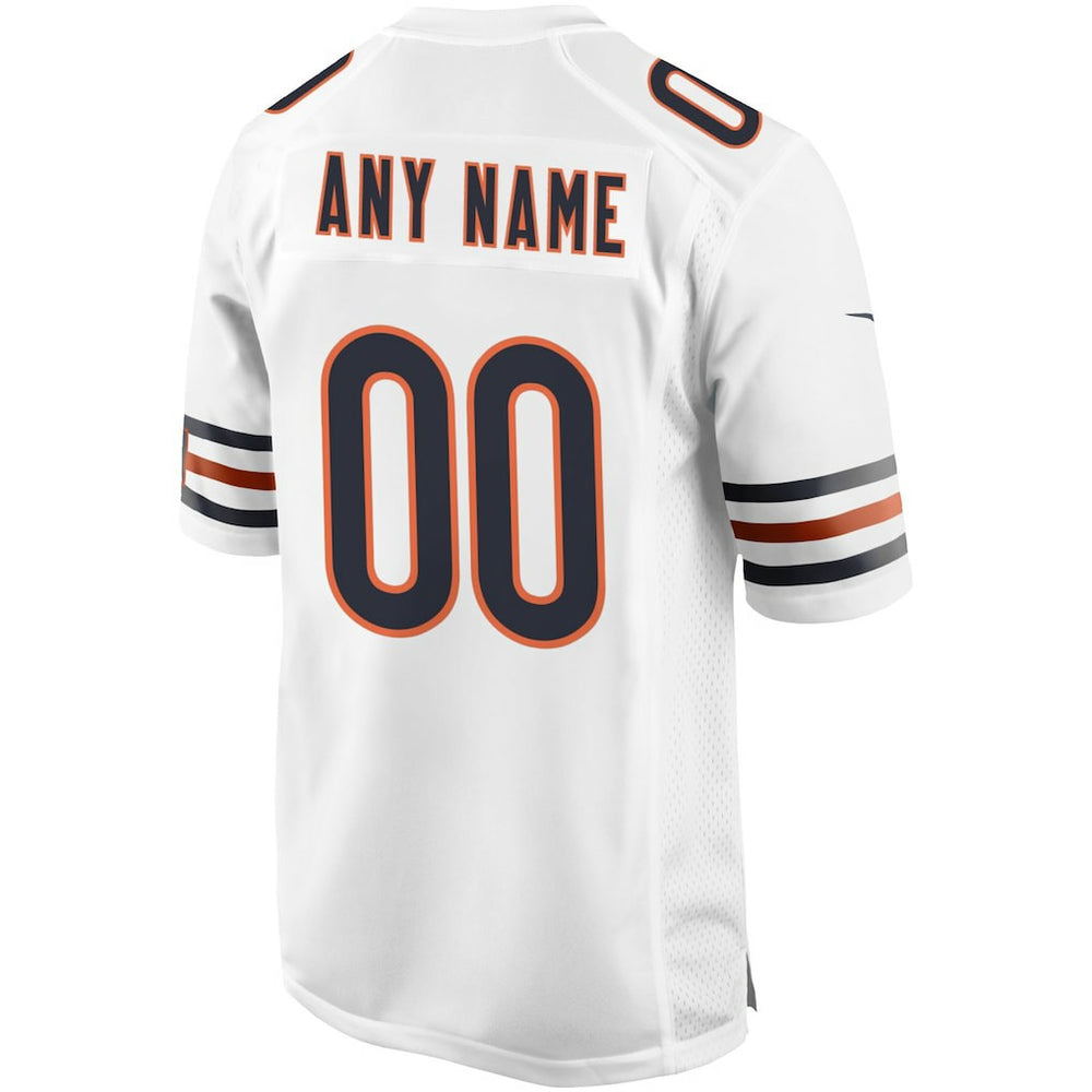 Chicago Bears Custom Game Jersey - White - Nike