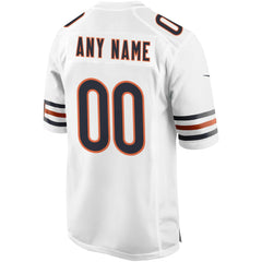 Chicago Bears Custom Game Jersey - White - Nike